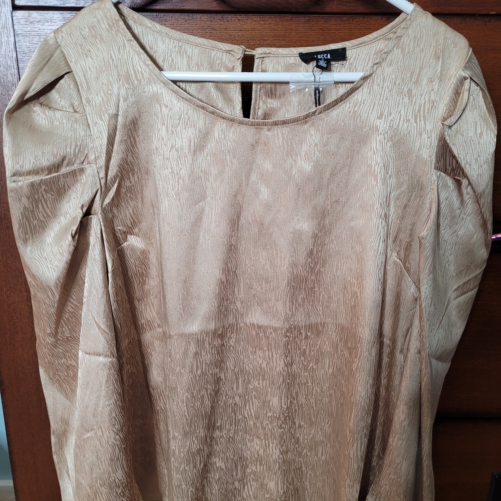 BECCA Women's Elegant Beige Blouse